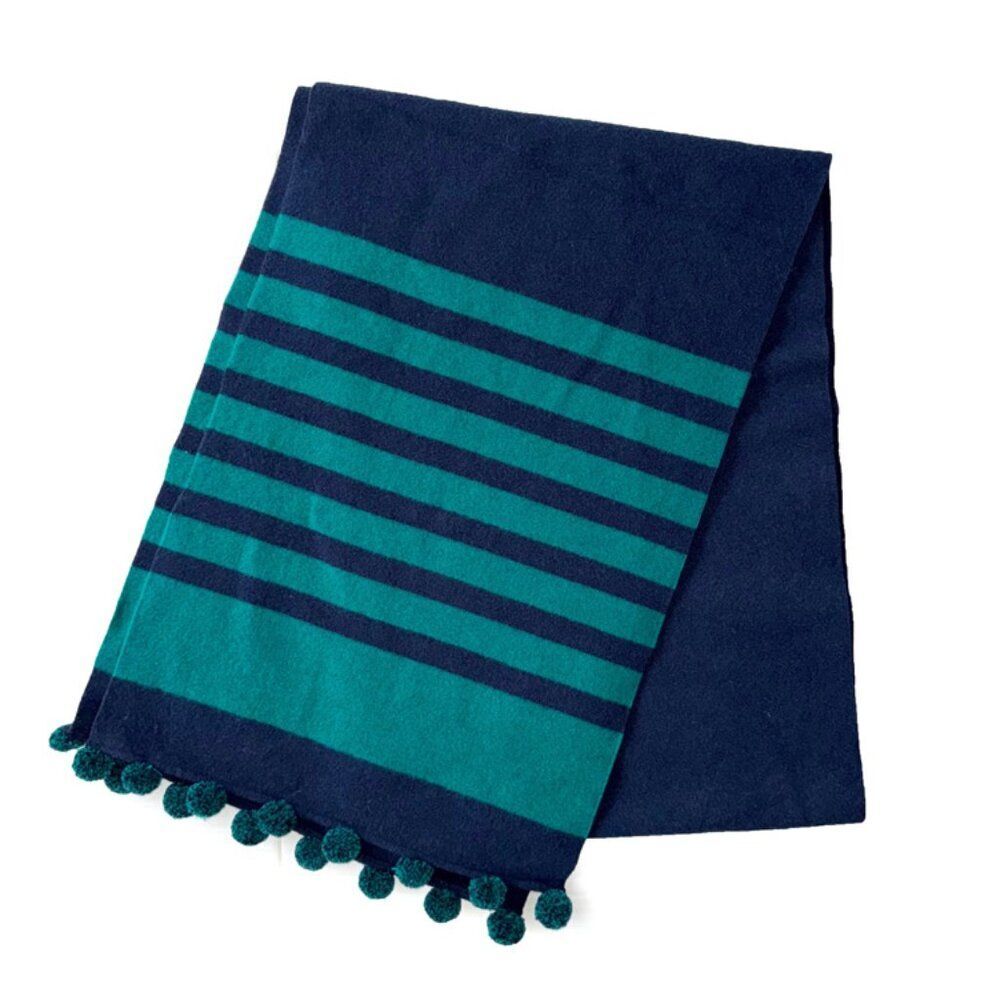 J. Crew Wool Striped Scarf